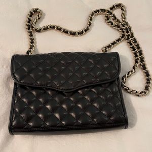 Rebecca Minkoff black quilted bag- like new
